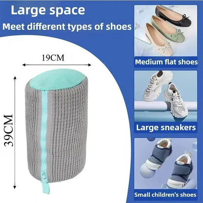 Machine Washable Shoe Washing and Drying Bag with Adjustable Strap