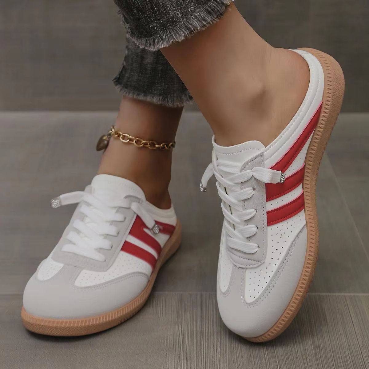 Women's Retro Slip-On Mule Sandals – Lightweight Backless Flat Shoes with Soft Bottom Comfort