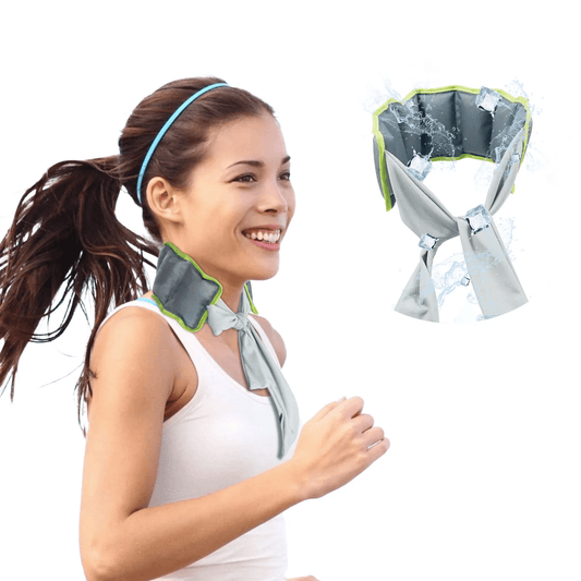 CoolComfort Evaporative Ice Neck Wrap Lightweight Reusable Cooling Scarf