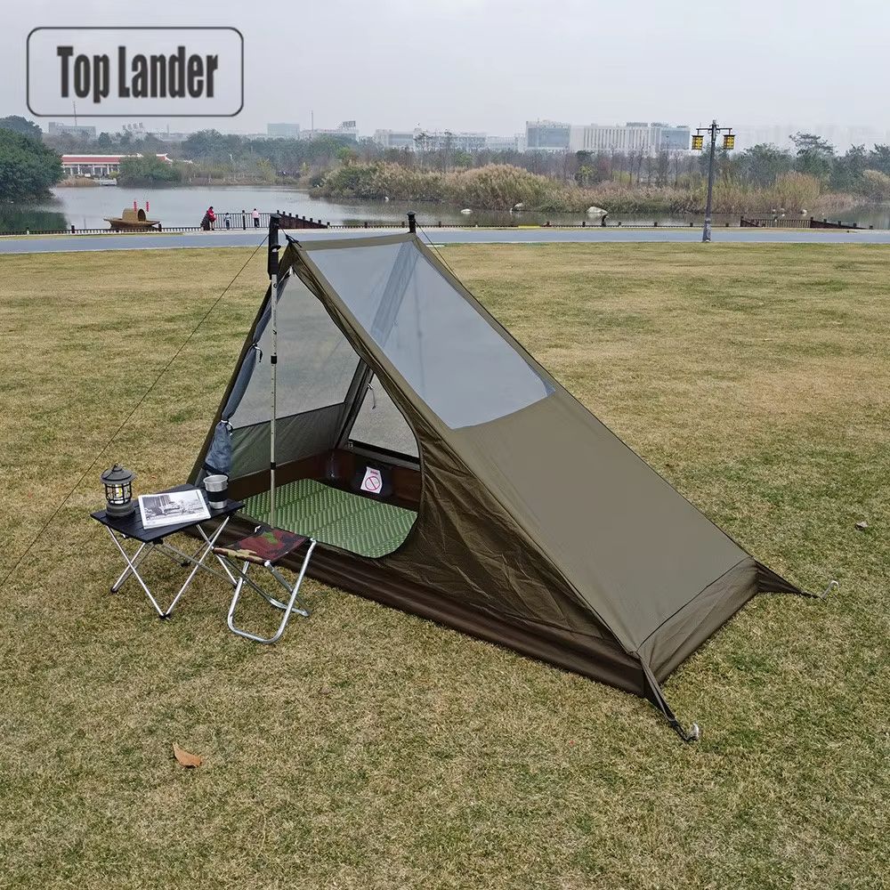 Ultralight 1-Person Backpacking Tent – Quick Setup Airy Mesh Shelter with Mosquito Protection for Camping & Trekking