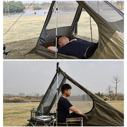 Ultralight 1-Person Backpacking Tent – Quick Setup Airy Mesh Shelter with Mosquito Protection for Camping & Trekking