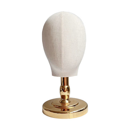 Mannequin Head Wig Hat Display Stand, Portable Holder for Wigs Caps Salon Styling Headpiece Display