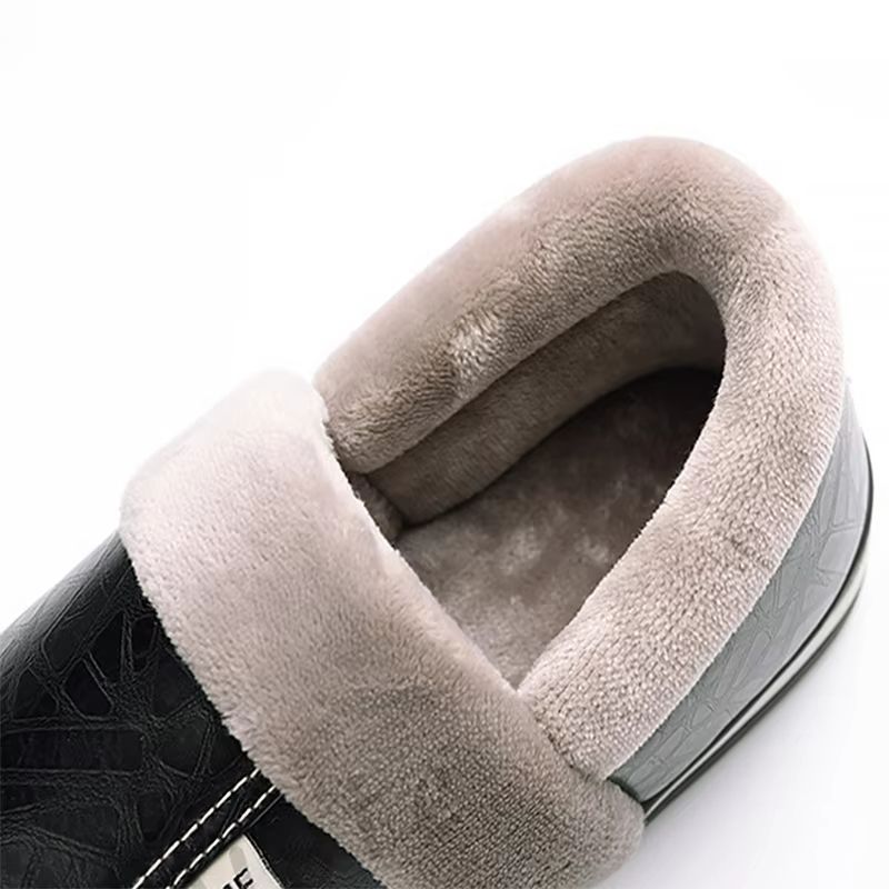 CozyStep Men's Winter Plush Slippers – Waterproof, Warm & Durable