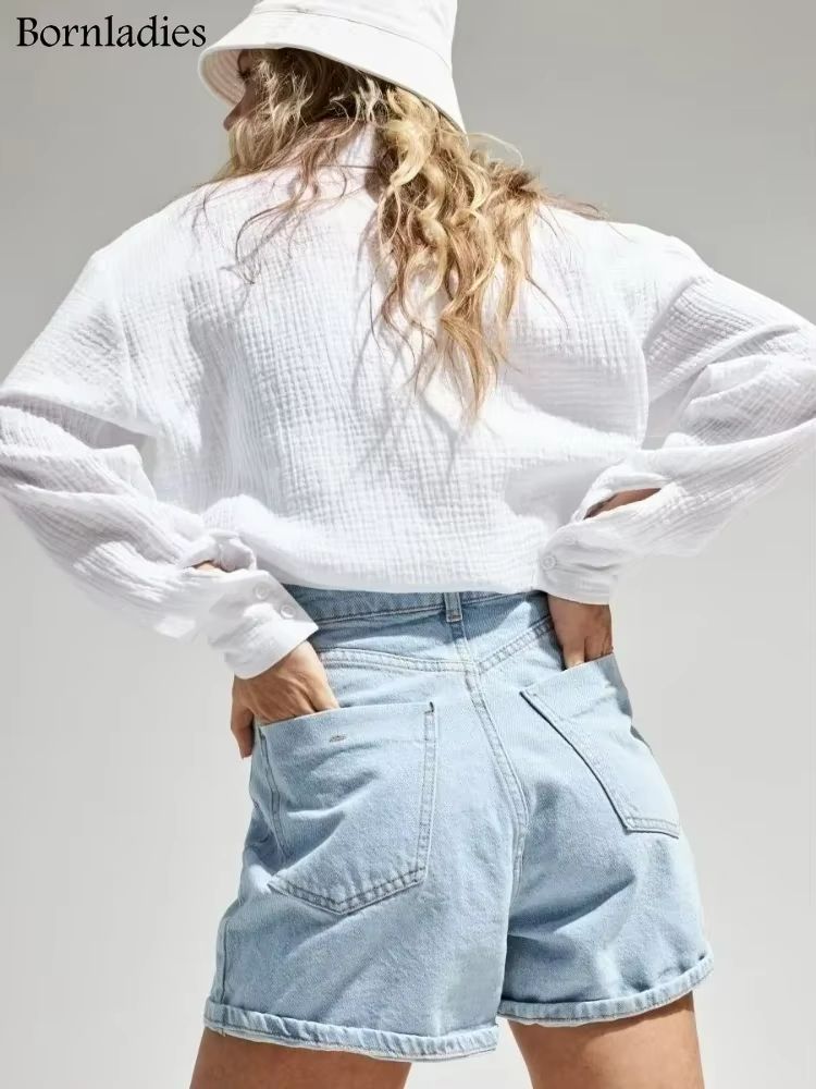 BreezeCotton Women's Long Sleeve Shirt – Lightweight, Stylish & 100% Cotton Comfort
