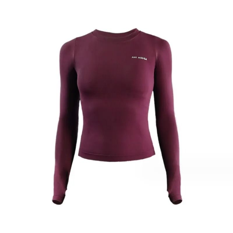 Womens Long Sleeve Yoga Sport Top Lightweight Moisture Wicking Fitness Tee