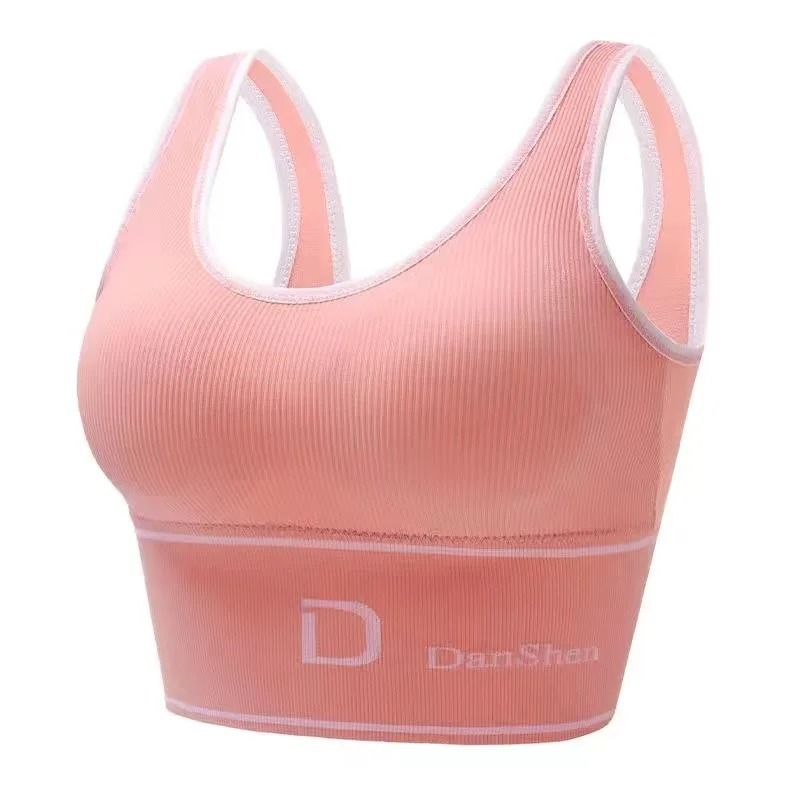 Women Seamless Deep U Yoga Sports Bra High Elasticity Wire Free