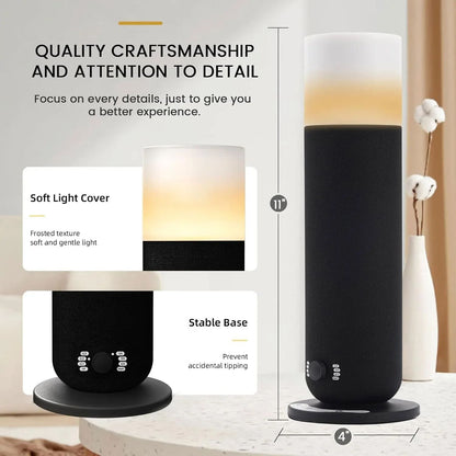 Waterless Essential Oil Diffuser with Candlelight, Hotel Room Fragrance Diffuser Machine, Atmosphere Lamp Electric Smell