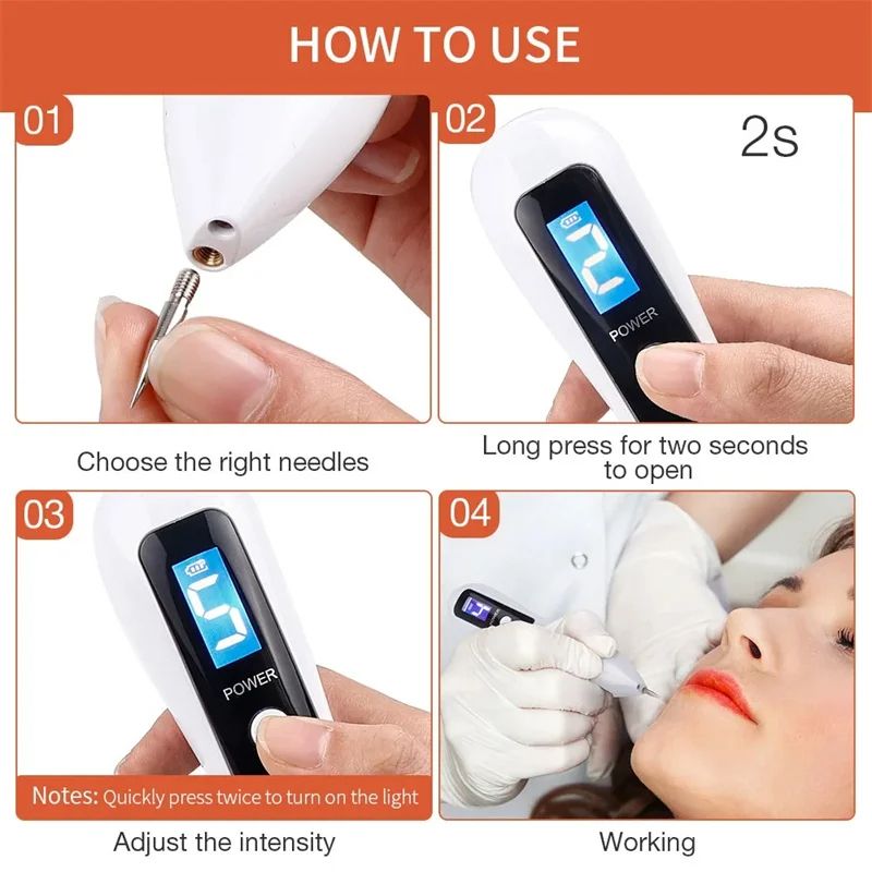 Beauty Laser Plasma Pen, Freckle Remove Pen, Wart Remover, Tattoo Remover, Skin Tag Removal & Spot Beauty Care Tool
