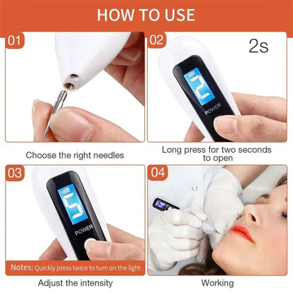 Beauty Laser Plasma Pen, Freckle Remove Pen, Wart Remover, Tattoo Remover, Skin Tag Removal & Spot Beauty Care Tool