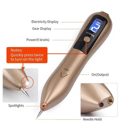 Beauty Laser Plasma Pen, Freckle Remove Pen, Wart Remover, Tattoo Remover, Skin Tag Removal & Spot Beauty Care Tool