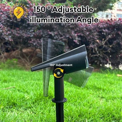 Ultra Bright 7LED Solar Light Spotlights, Outdoor Landscape Wall Light, Waterproof Adjustable Lawn Garden Yard Lighting