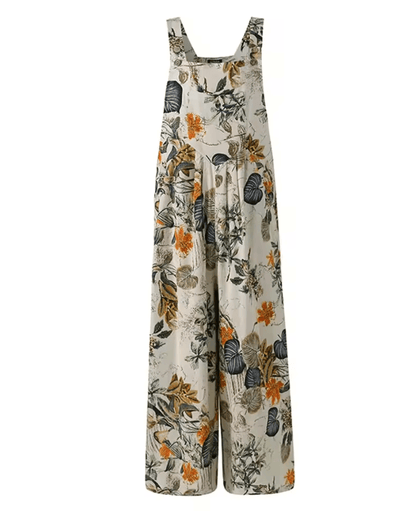 LeafEase Womens Cotton Linen Jumpsuit with Pockets