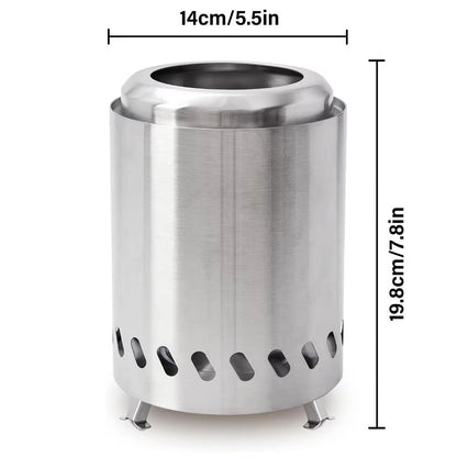 Smokeless Tabletop Fire Pit – Portable Indoor & Outdoor Mini Fire Pit for Wood or Pellet Fuel
