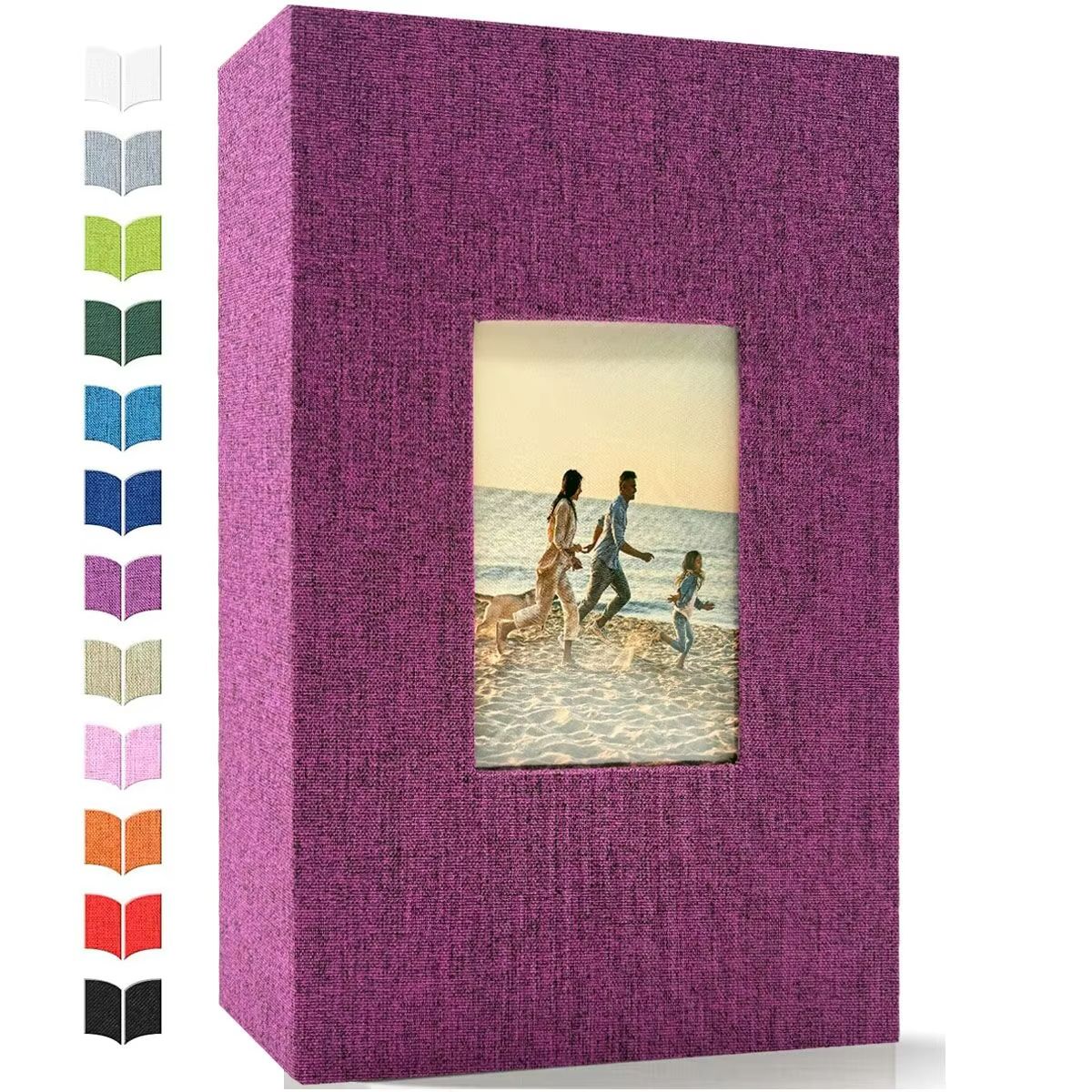 Linen 4x6 Photo Album – 600 Pocket Large Capacity Album with Horizontal & Vertical Display