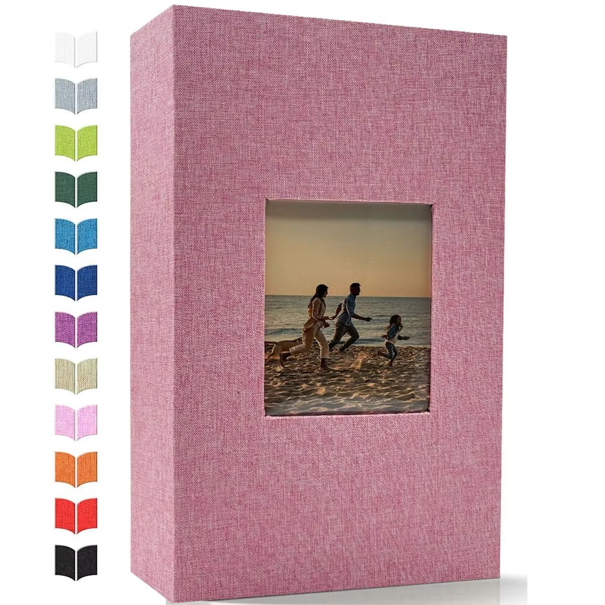 Linen 4x6 Photo Album – 600 Pocket Large Capacity Album with Horizontal & Vertical Display