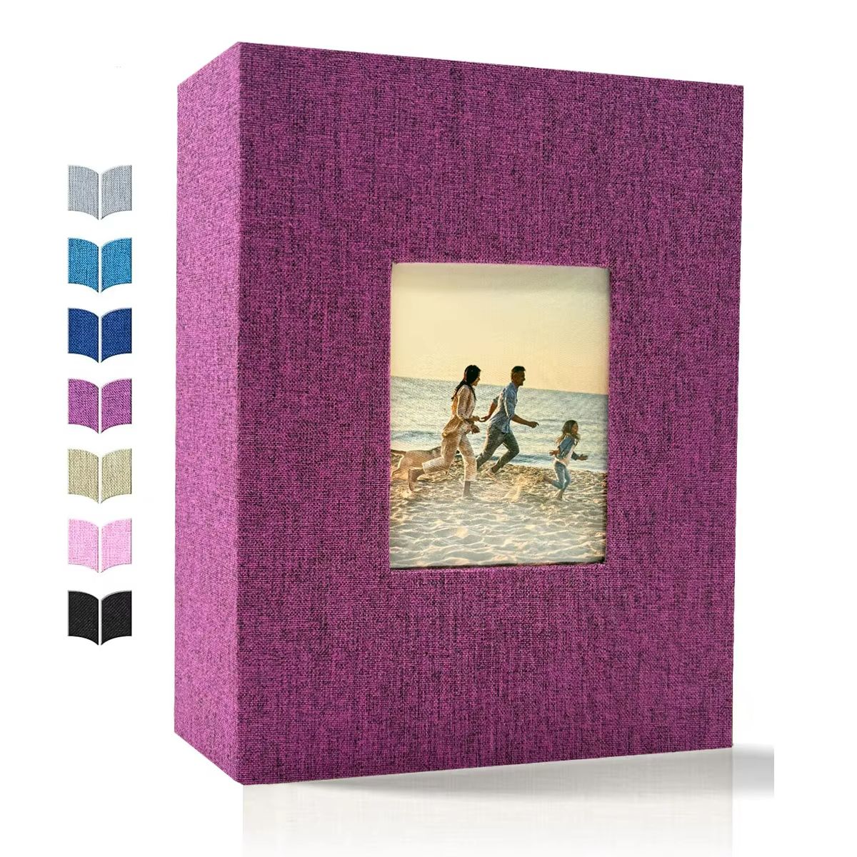 Linen 4x6 Photo Album – 600 Pocket Large Capacity Album with Horizontal & Vertical Display