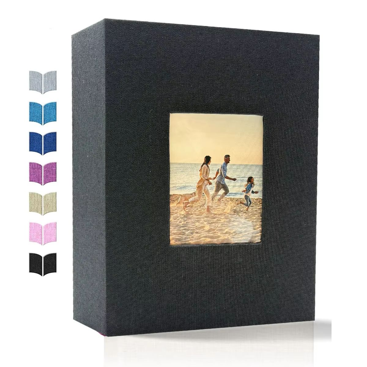 Linen 4x6 Photo Album – 600 Pocket Large Capacity Album with Horizontal & Vertical Display