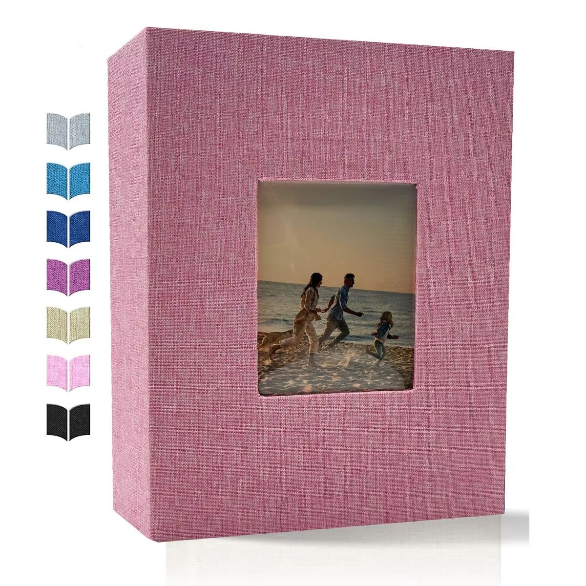 Linen 4x6 Photo Album – 600 Pocket Large Capacity Album with Horizontal & Vertical Display