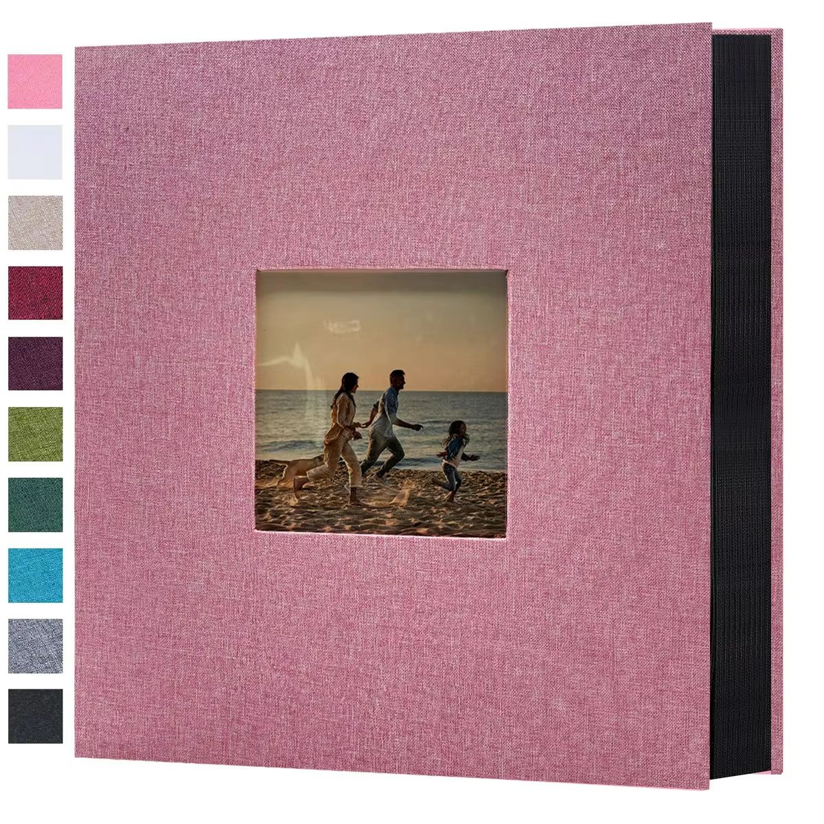 Linen 4x6 Photo Album – 600 Pocket Large Capacity Album with Horizontal & Vertical Display