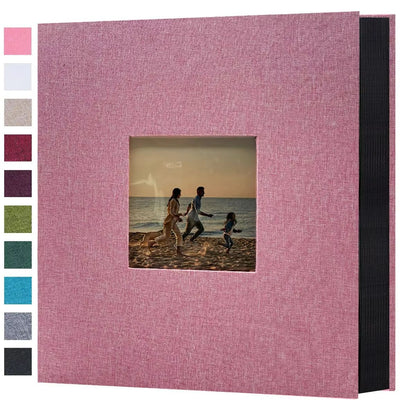 Linen 4x6 Photo Album – 600 Pocket Large Capacity Album with Horizontal & Vertical Display