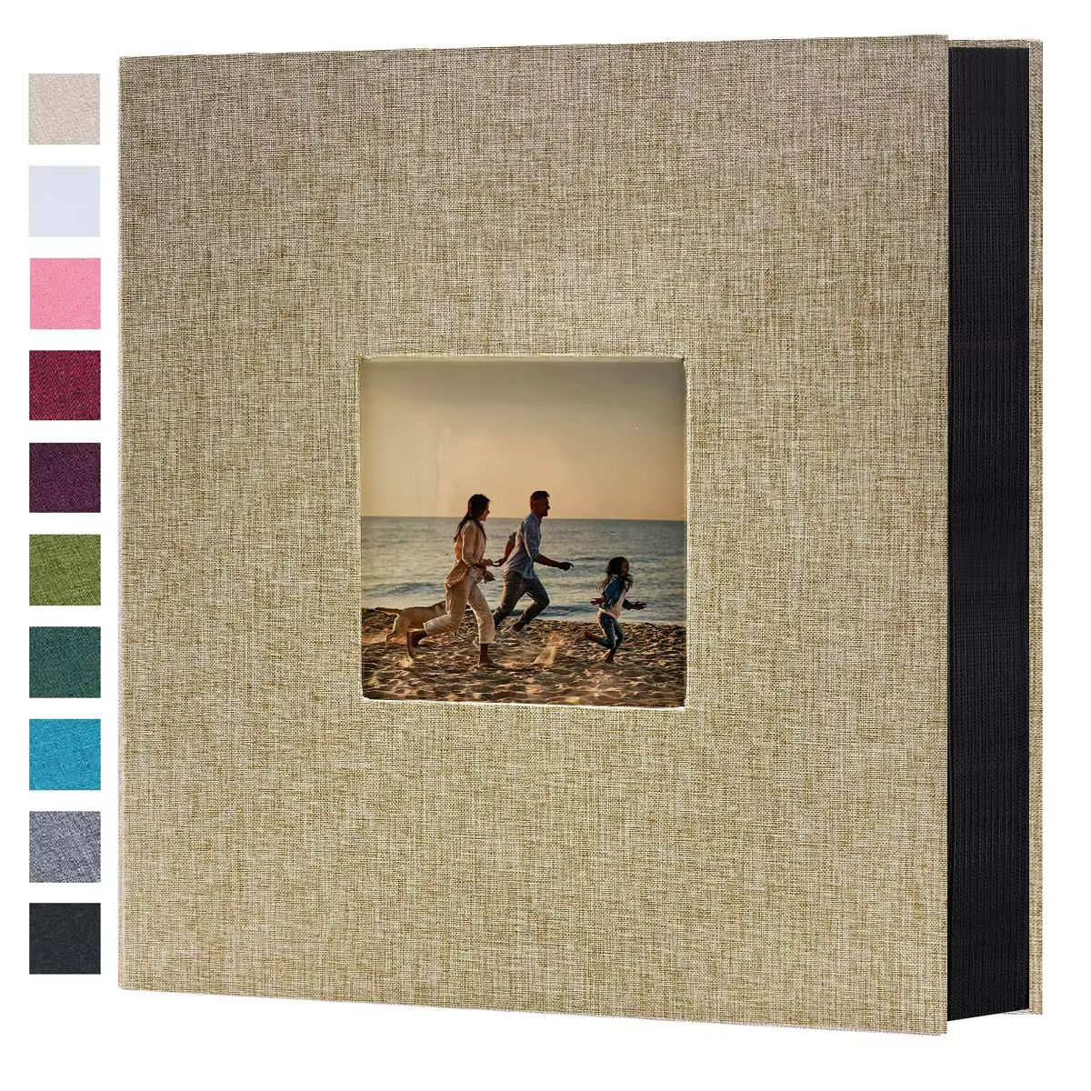 Linen 4x6 Photo Album – 600 Pocket Large Capacity Album with Horizontal & Vertical Display