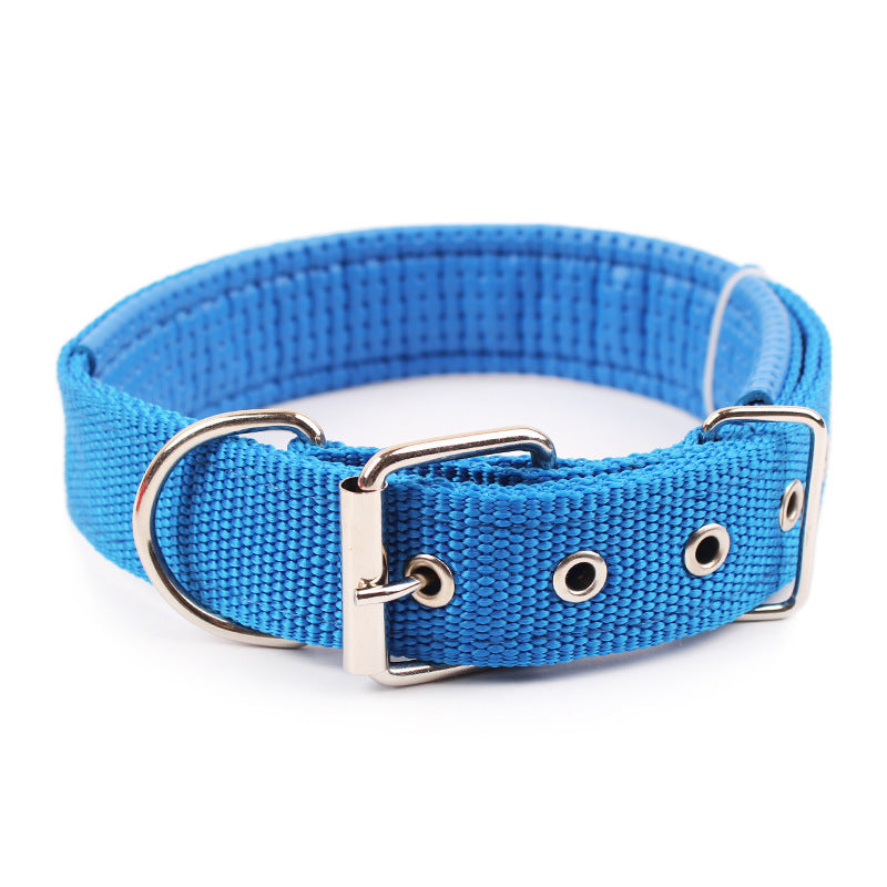 Solid Dog Collars, Durable Nylon Dog Collar for Dogs, Fits Teddy, Keji, Pitbull, Bulldog, Beagle
