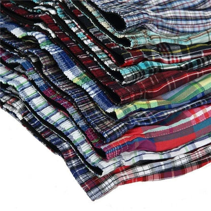 Mens Plaid Cotton Boxer Shorts 4 Pack Loose Breathable Underwear