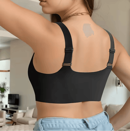 Front Closure Wireless Bralette Plus Size Seamless Comfort Bra