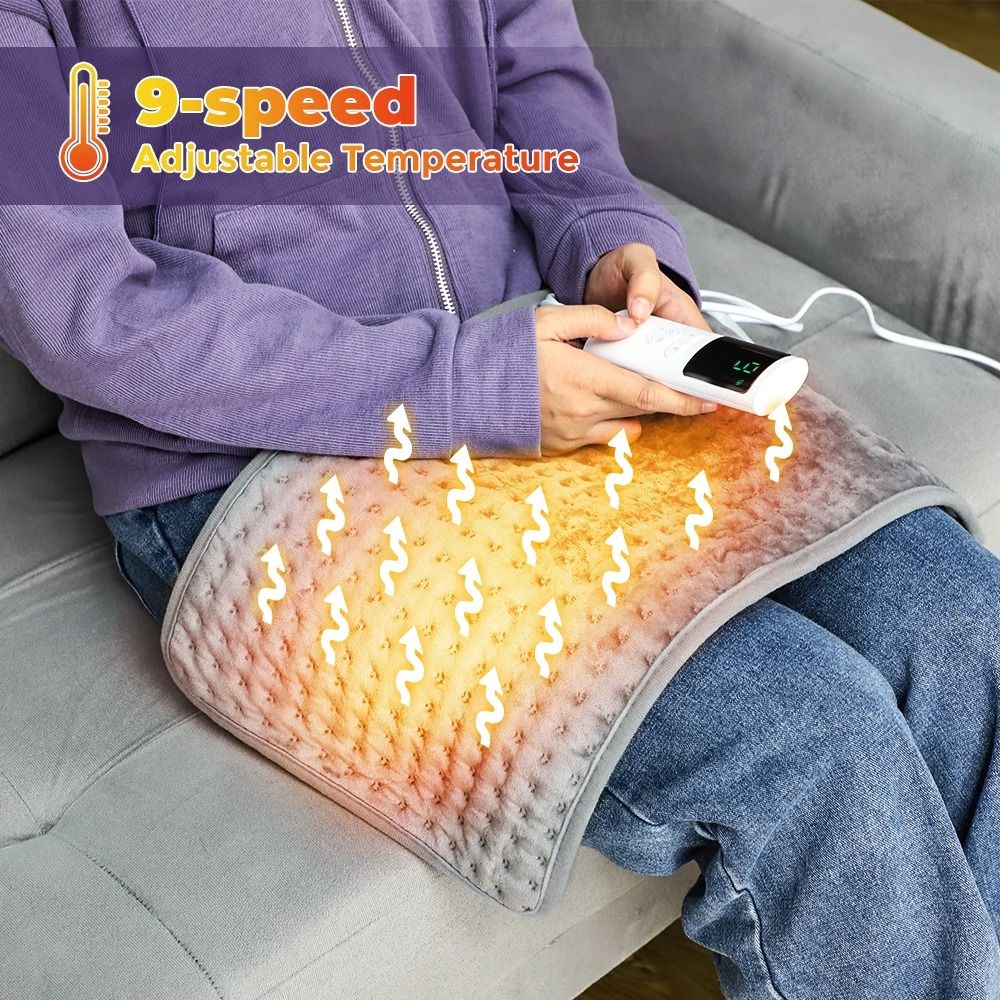 Cozy Electric Heating Pad Blanket for Back Neck and Shoulder Pain Relief