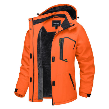 Women Winter Waterproof Ski Jacket with Fleece Lining