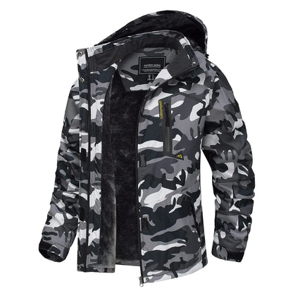 Women Winter Waterproof Ski Jacket with Fleece Lining