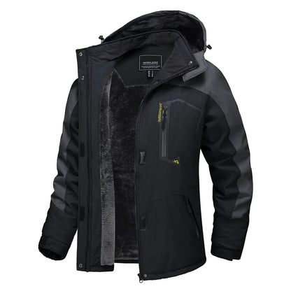 Women Winter Waterproof Ski Jacket with Fleece Lining