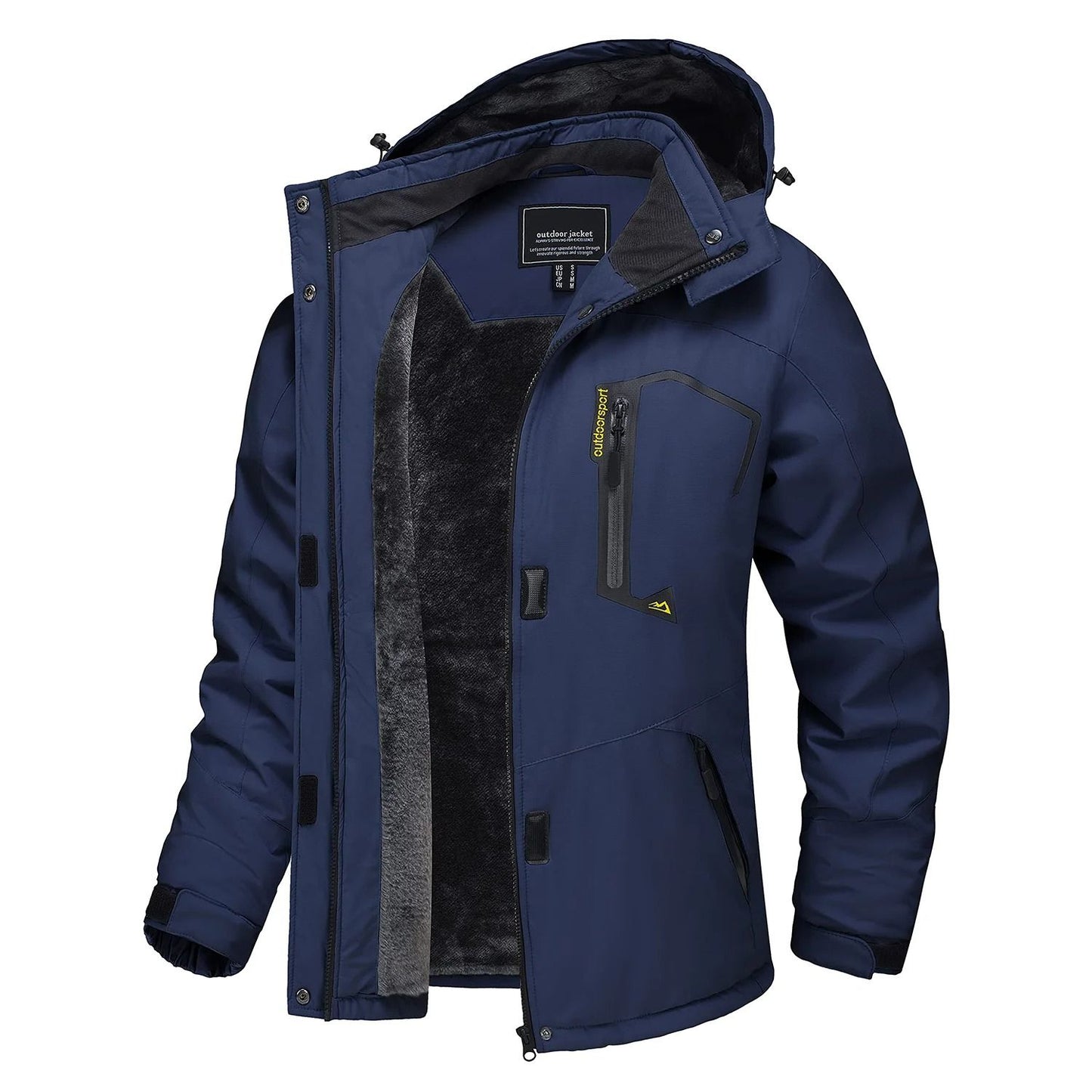 Women Winter Waterproof Ski Jacket with Fleece Lining