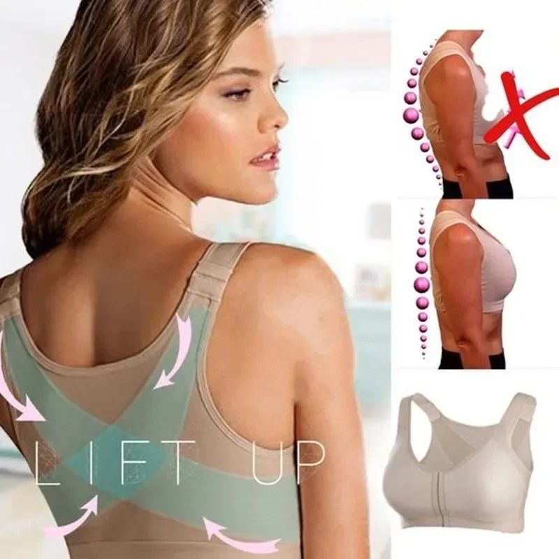 Front Closure Posture Support Vest Bra