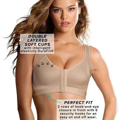Front Closure Posture Support Vest Bra