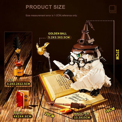 Magical World Owl Doctor Building Blocks with Magic Book and Lights