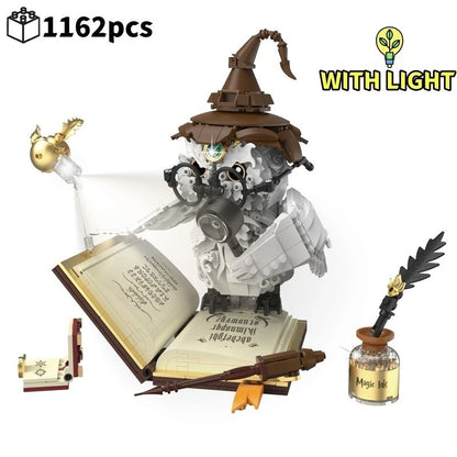 Magical World Owl Doctor Building Blocks with Magic Book and Lights