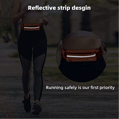 Men Women Sports Bag Waterproof Waist Belt Bag, Jogging Cycling Gym Fanny Pack, Lightweight Running Male Waist Bag