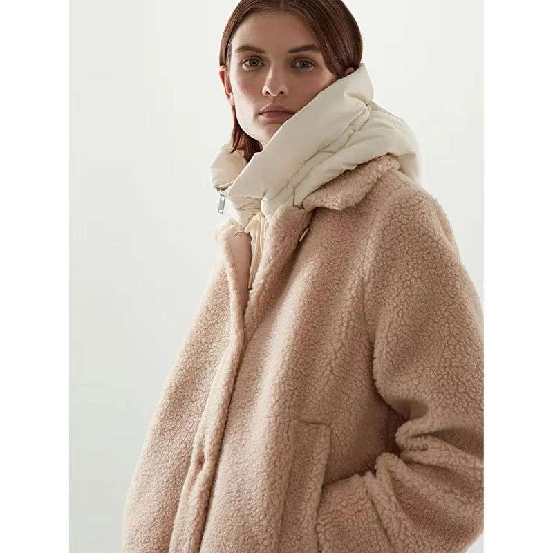 Winter Cotton Thickened Hooded Jacket with Scarf & Beanie – Windproof Snow Protection for Men and Women