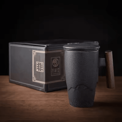 Handmade Ceramic Coffee Mug Large Retro Tea Cup