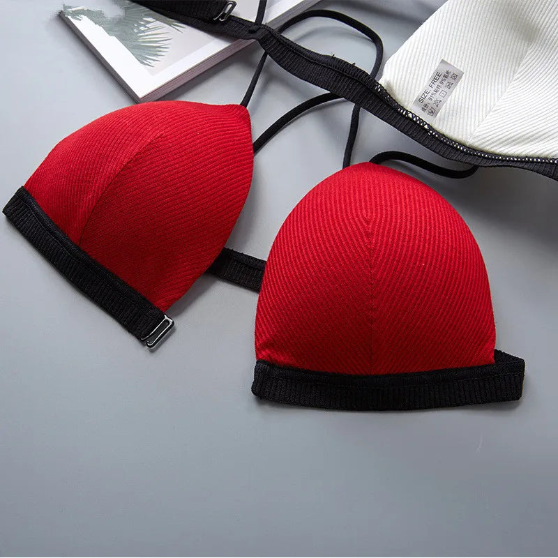 Deep V Front Closure Push Up Bralette Seamless Comfort Bra for Womens