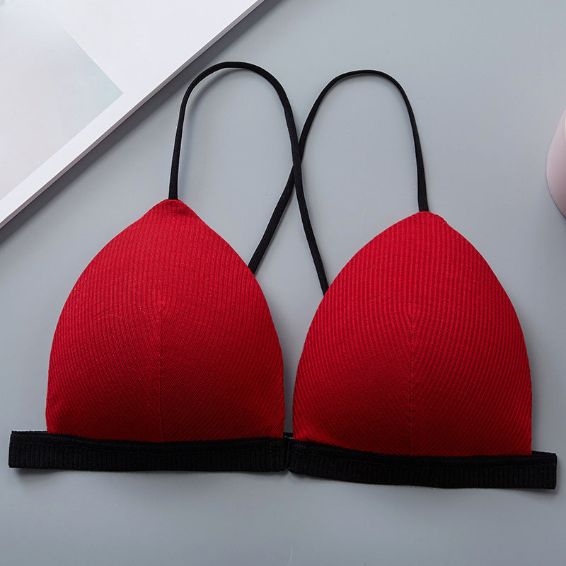 Deep V Front Closure Push Up Bralette Seamless Comfort Bra for Womens