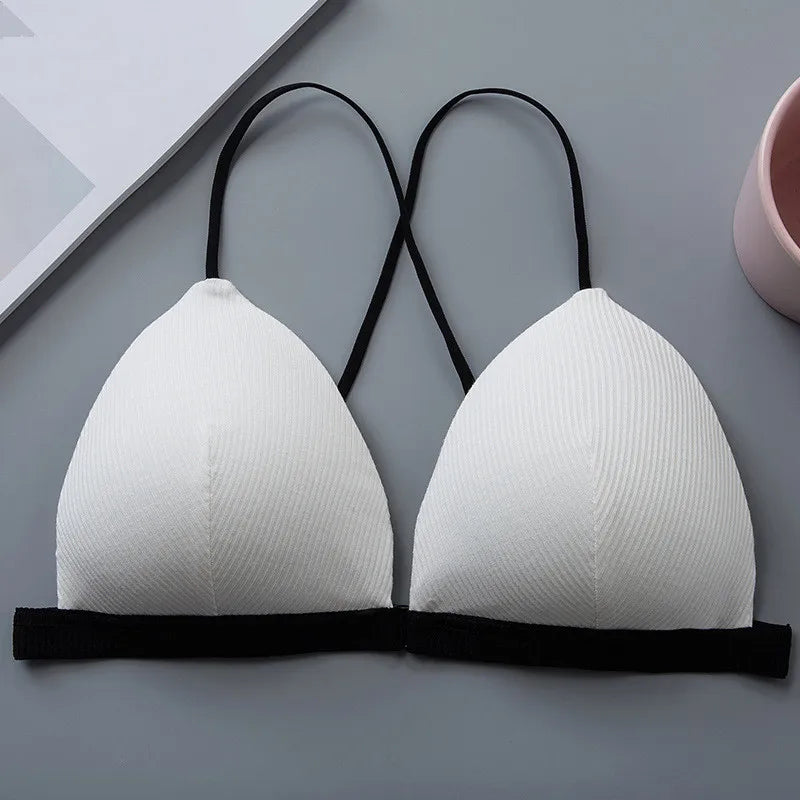 Deep V Front Closure Push Up Bralette Seamless Comfort Bra for Womens
