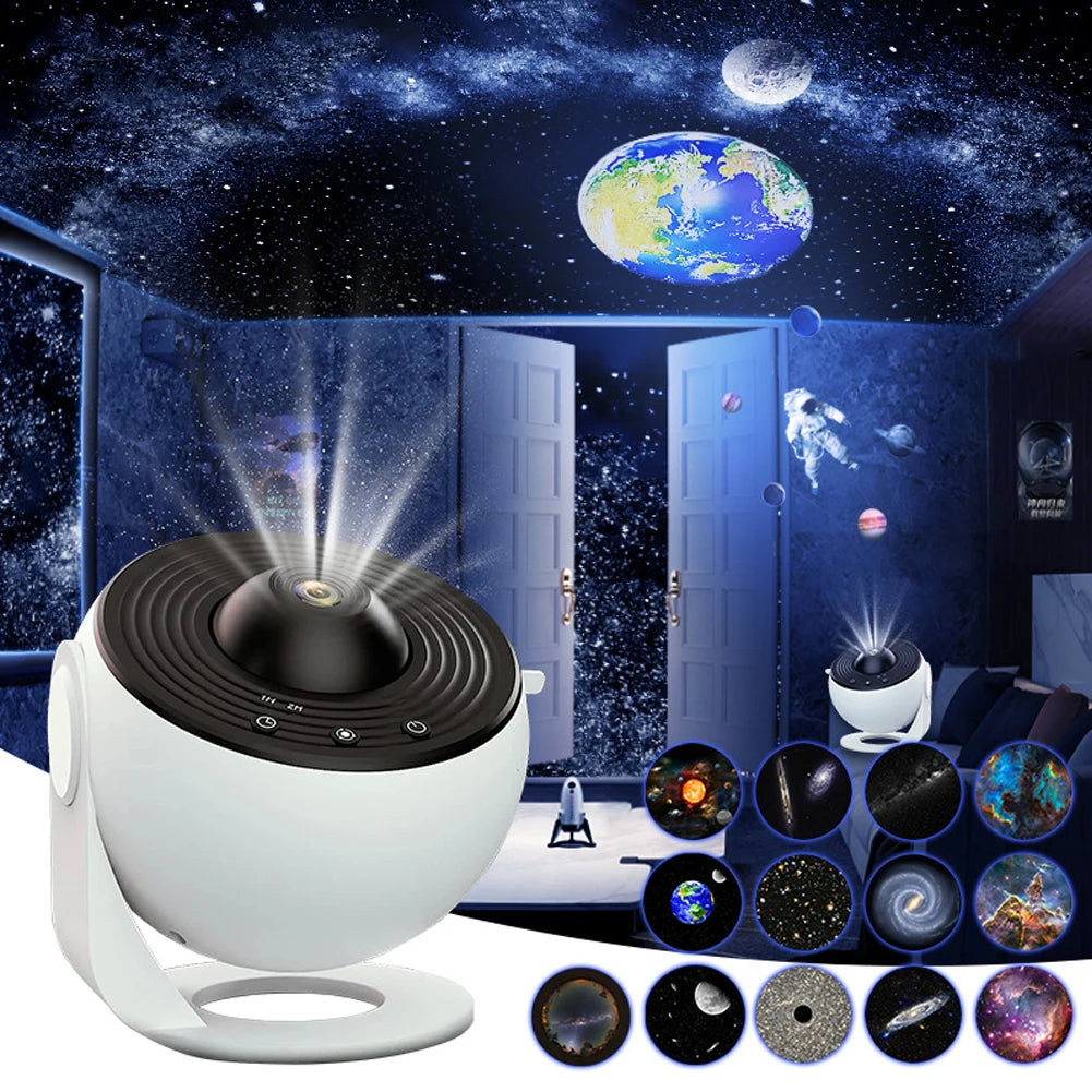 Magic Sky Galaxy Projector, 360 Rotate Starry Night Light, Planetarium Lamp for Kids Bedroom, Valentines Day Gift