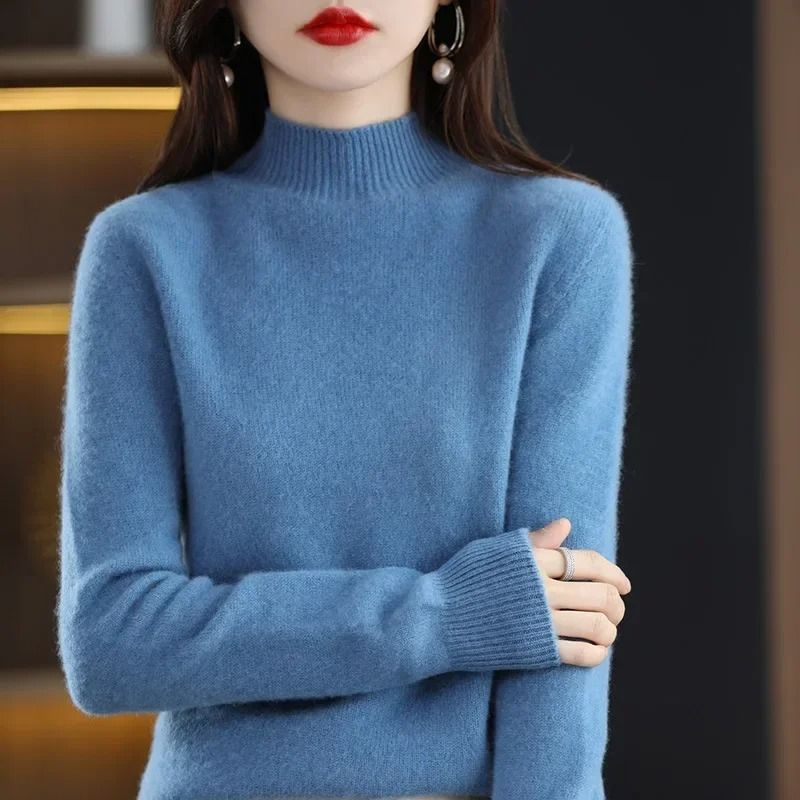 Womens Autumn Winter Knit Sweater Long Sleeve Pullover