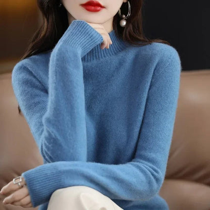 Womens Autumn Winter Knit Sweater Long Sleeve Pullover
