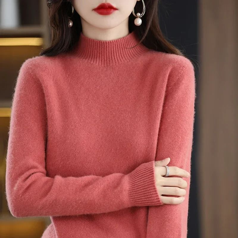 Womens Autumn Winter Knit Sweater Long Sleeve Pullover