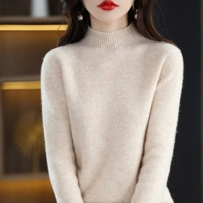 Womens Autumn Winter Knit Sweater Long Sleeve Pullover