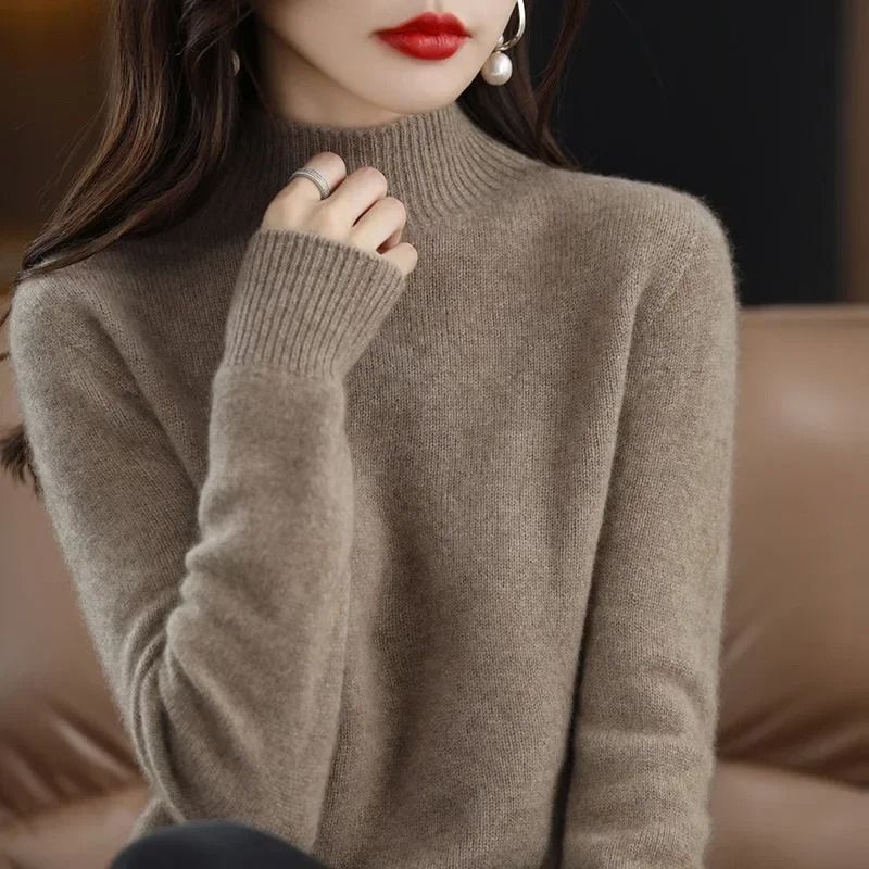Womens Autumn Winter Knit Sweater Long Sleeve Pullover
