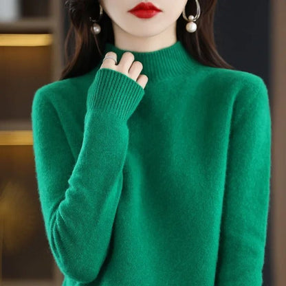 Womens Autumn Winter Knit Sweater Long Sleeve Pullover